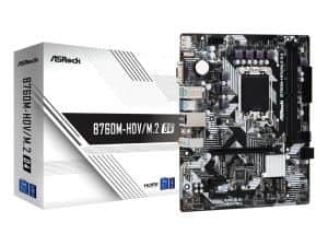 ASROCK MB B760M-HDV/M.2LGA1700, 2xDDR4, 2xM.2, 4xSATARAID, HDMI