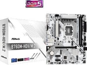 ASROCK MB B760-HDV/M.2B760, LGA1700, 2xDDR5, 2xM.24xSATA,RAID,HDM
