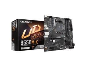 Gigabyte MB B550M K;AM4; 4xDDR4; 2xM.2; 4xSATA;8xusB; DP; HDMI