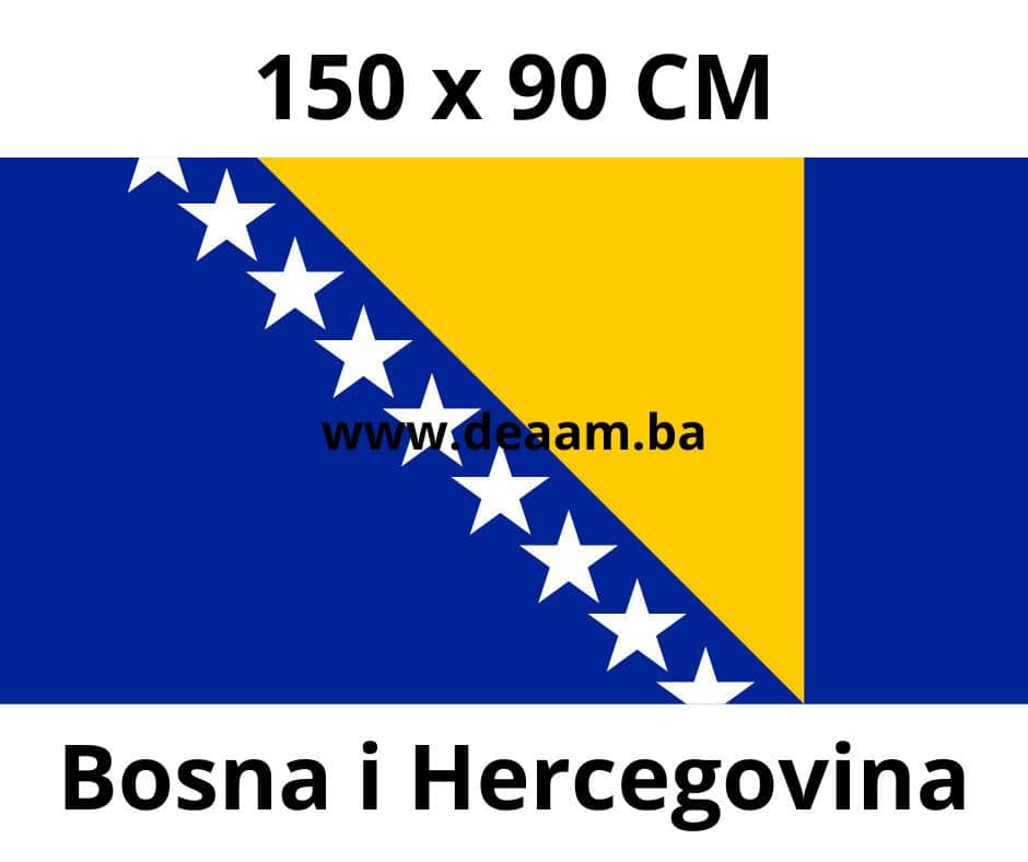 ZASTAVA BOSNA I HERCEGOVINA BIH 150X90 CM BEZ RESA