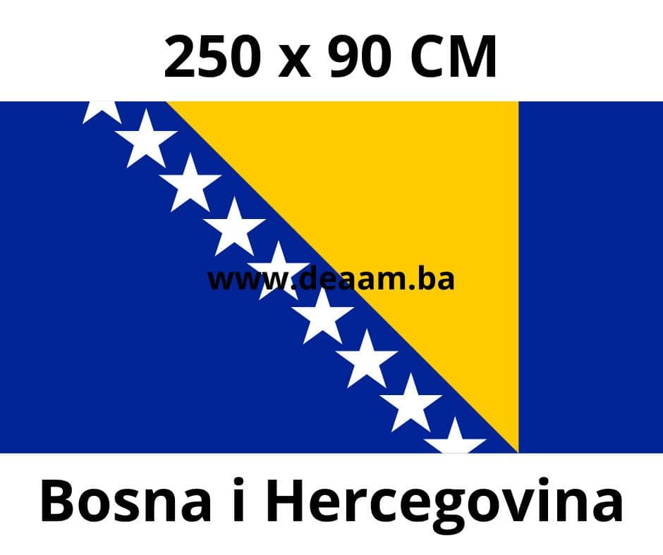 ZASTAVA BOSNA I HERCEGOVINA BIH 250X150 CM SA RESAMA