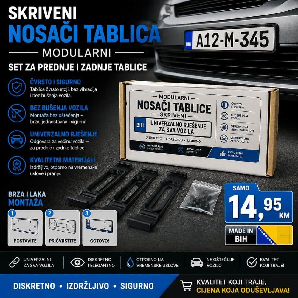 SKRIVENI NOSACI TABLICA NOSAC TABLICE
