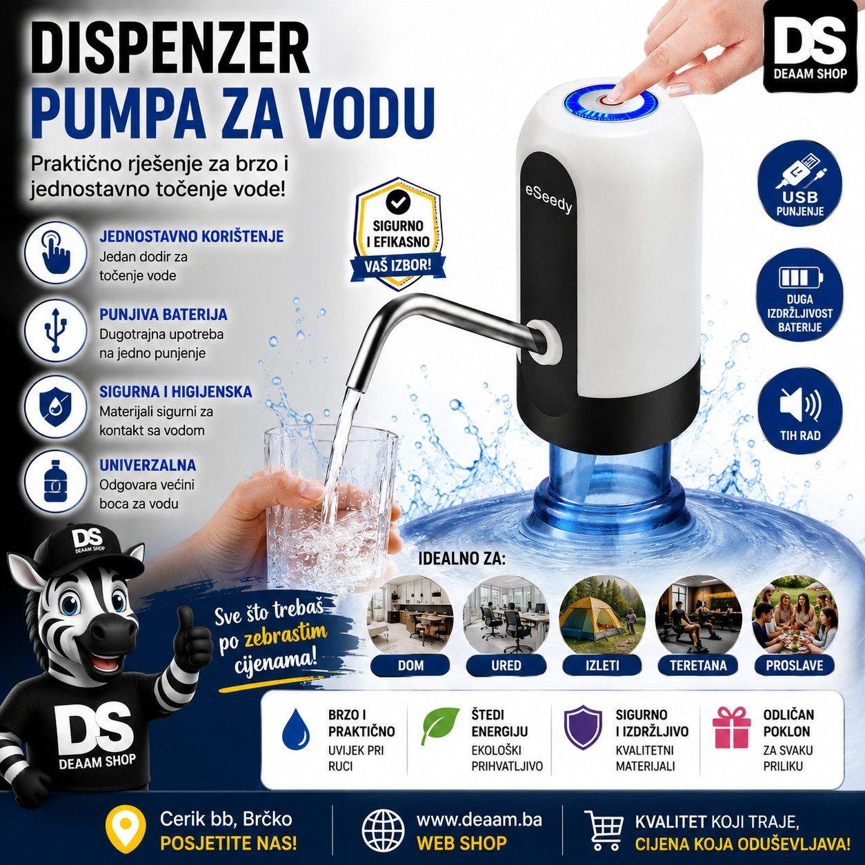 Dispenzer pumpa za vodu