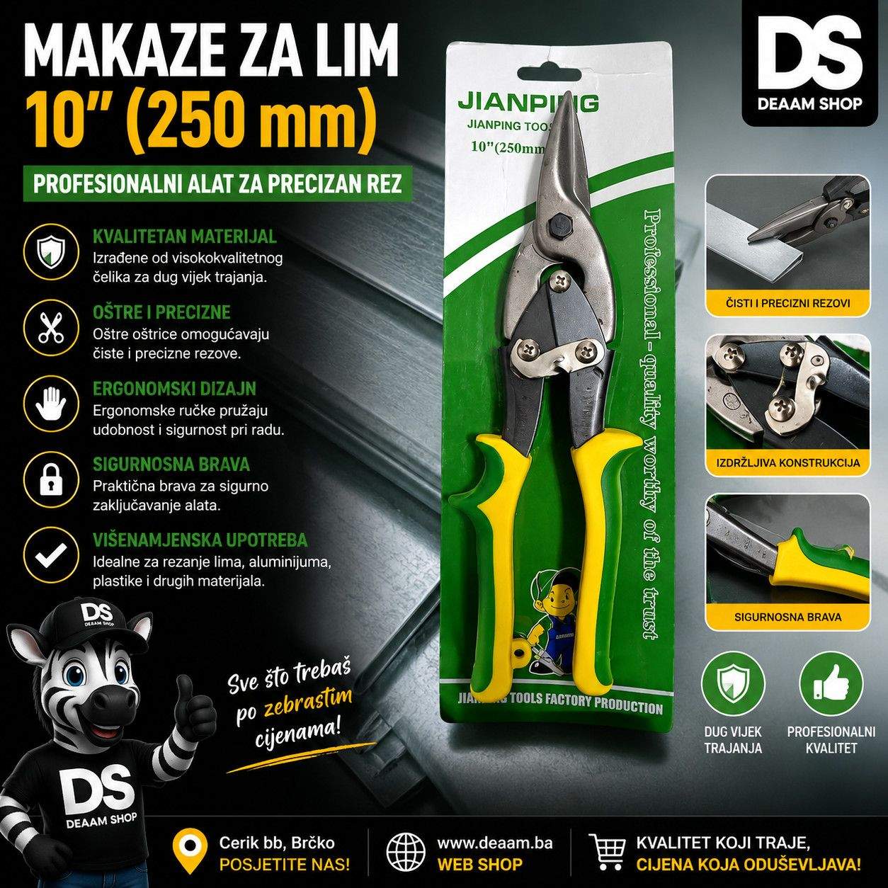 MAKAZE ZA LIM 10" 250 mm