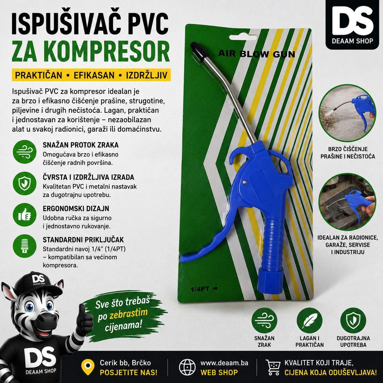 ISPUSIVAC PVC ZA KOMPRESOR