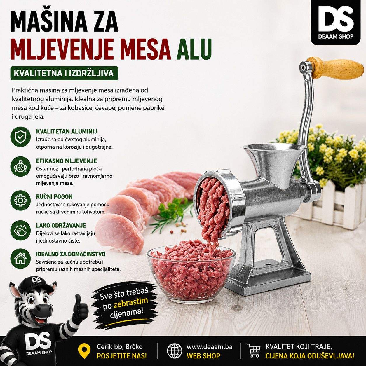 MAŠINA ZA MLJEVENJE MESA ALU
