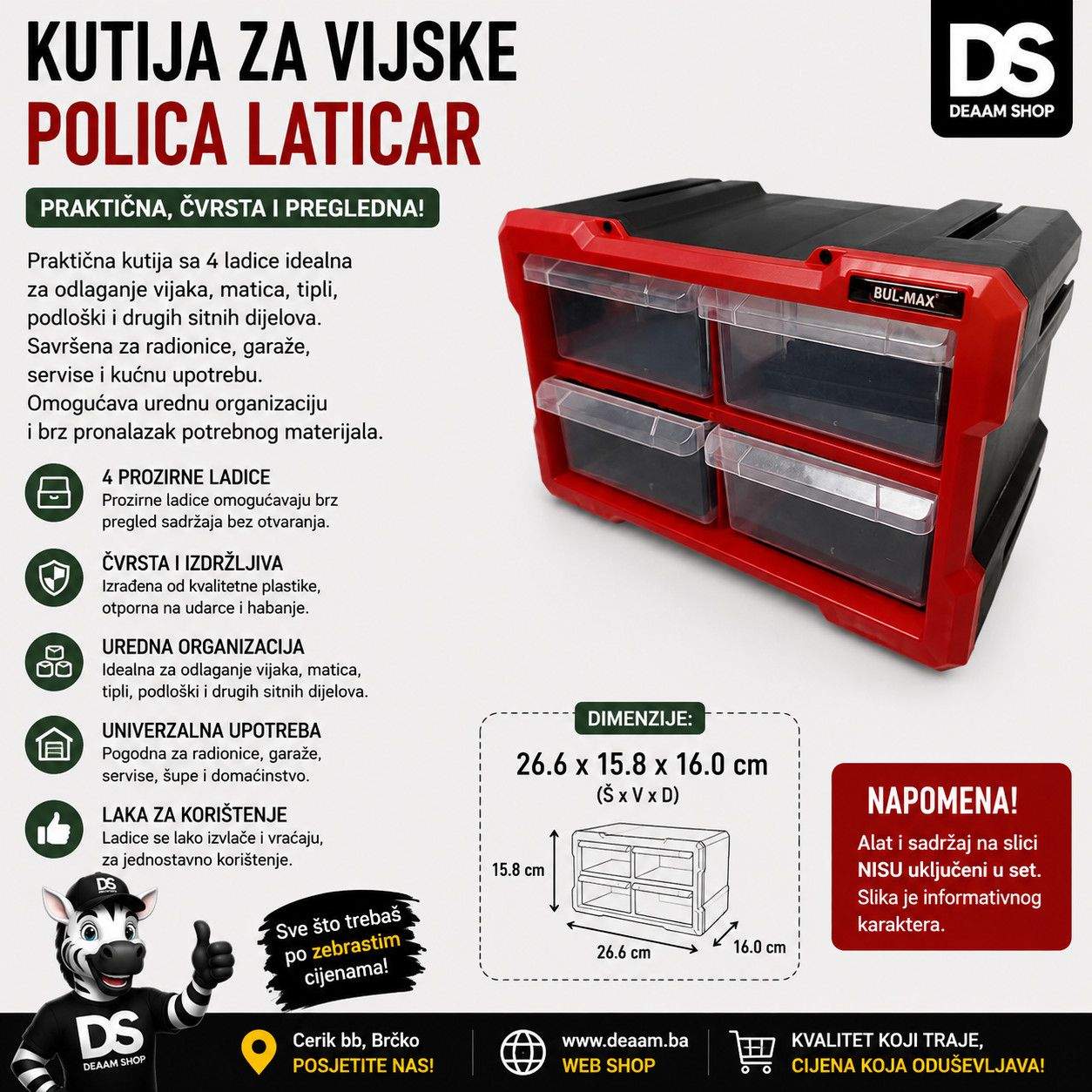 KUTIJA POLICE ZA VIJKE
