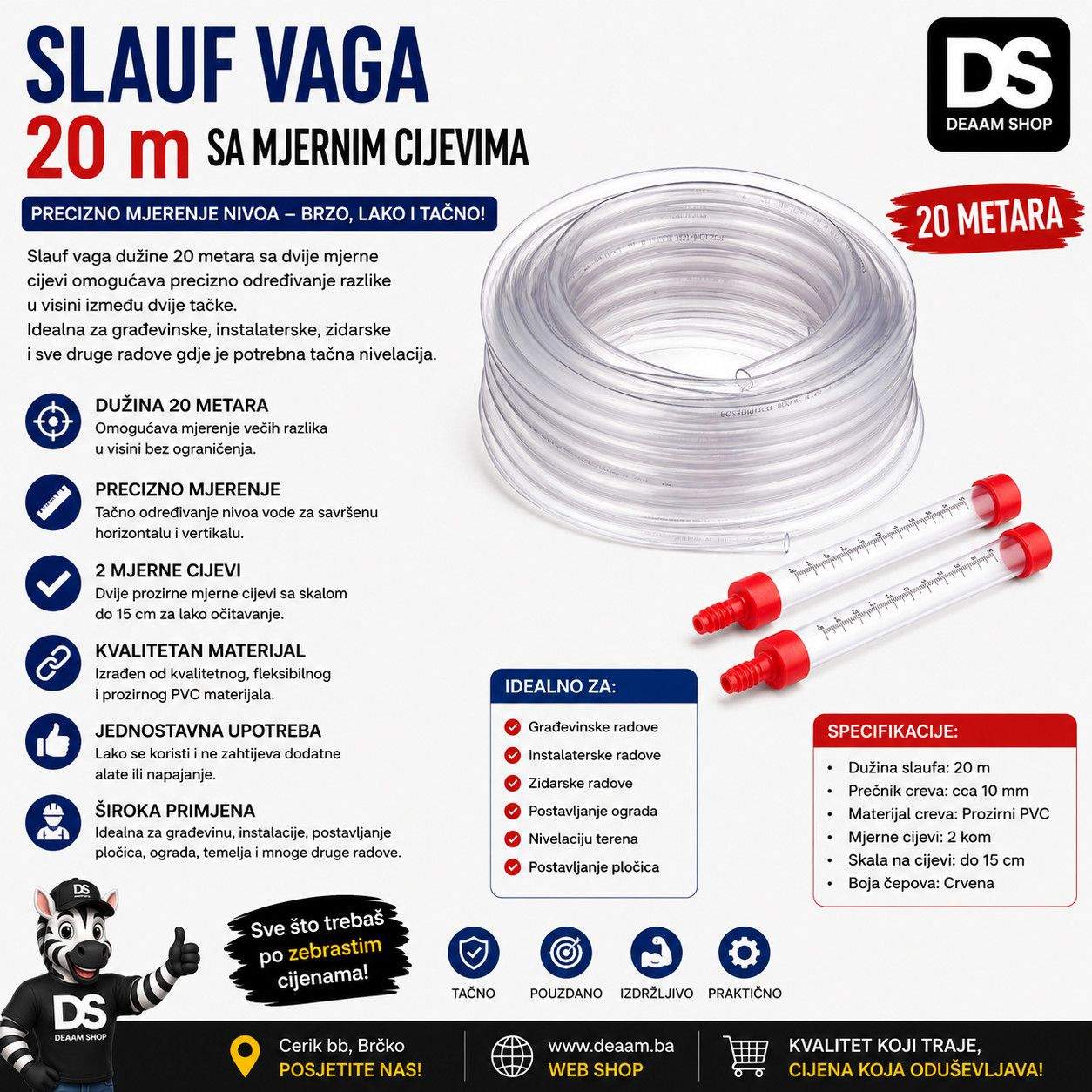 SLAUF VAGA 20m