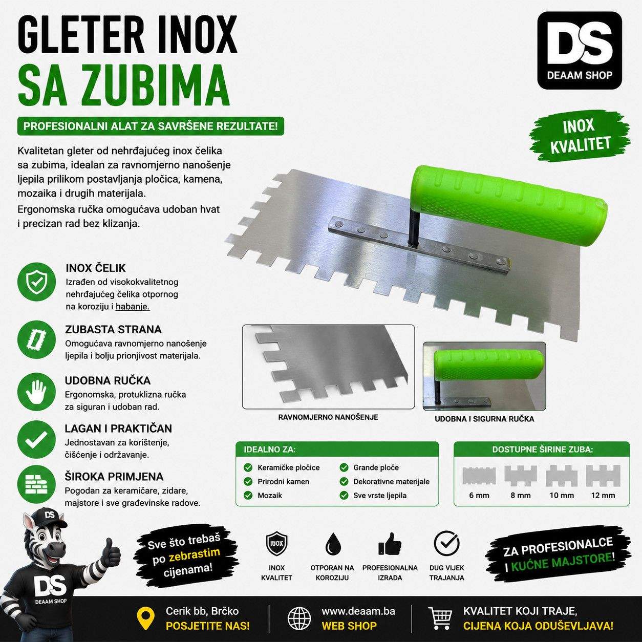 GLETER INOX SA ZUBIMA