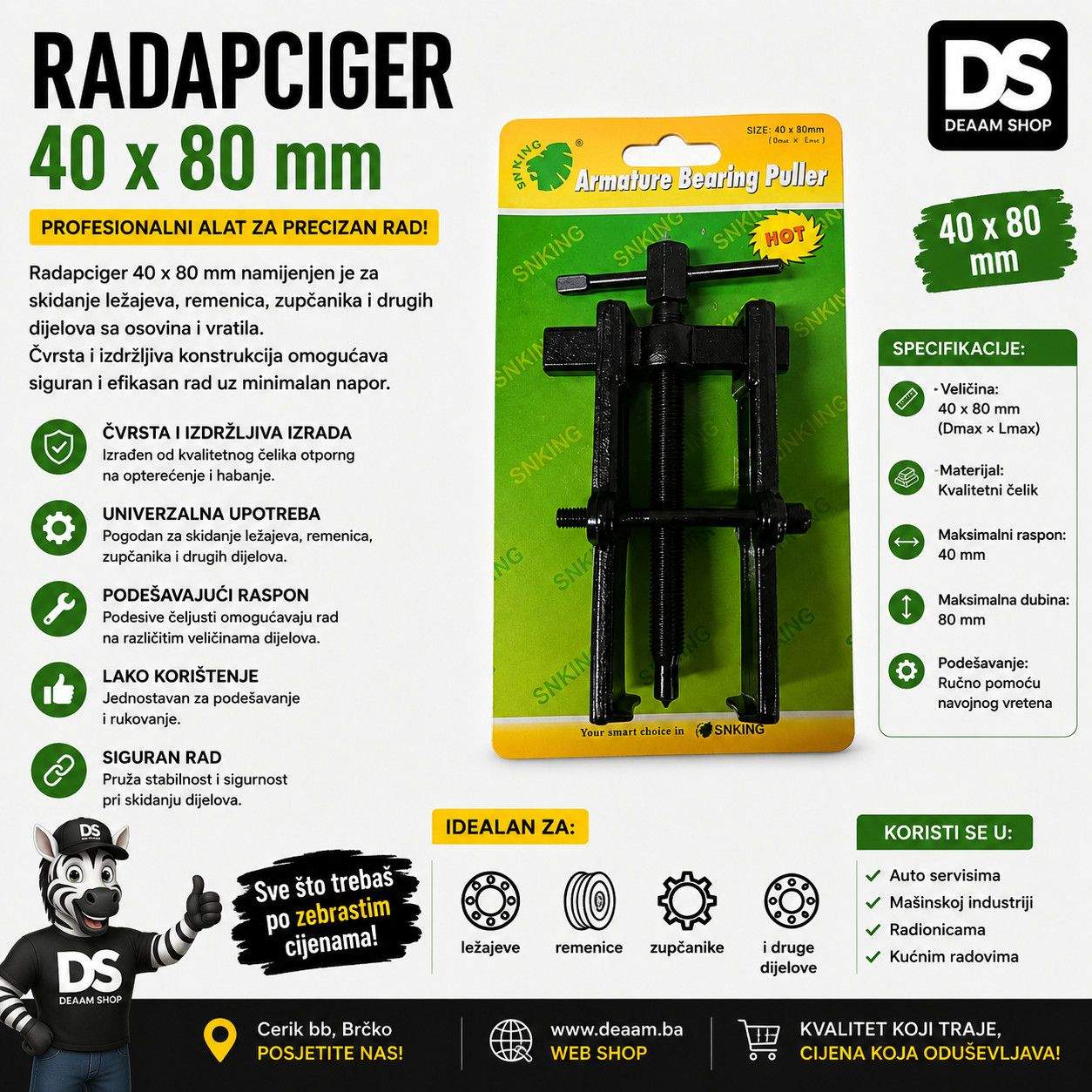 RADAPCIGER 40 x 80 mm