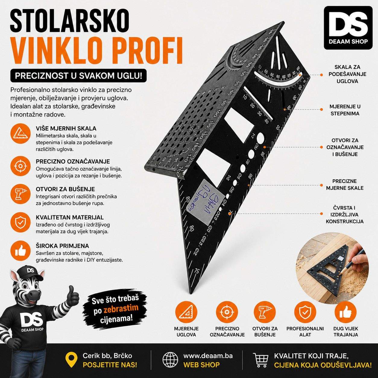 STOLARSKO VINKLO PROFI