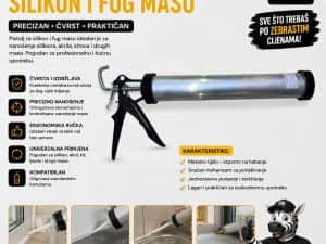 PISTOLJ ZA SILIKON I FUG MASU