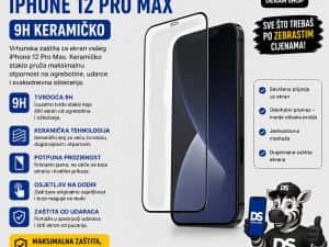 Zaštitno staklo iPhone 12 PRO MAX 9H Keramičko