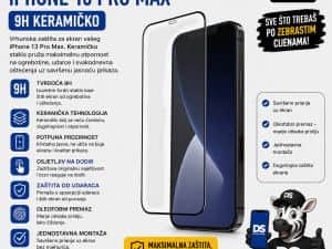 Zaštitno staklo iPhone 13 PRO MAX 9H Keramičko