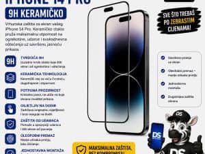 Zaštitno staklo iPhone 14 PRO 9H Keramičko