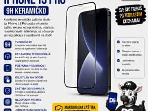 Zaštitno staklo iPhone 13 PRO 9H Keramičko