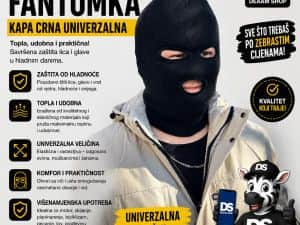 KAPA FANTOMKA KAPA CRNA UNIVERZALNA