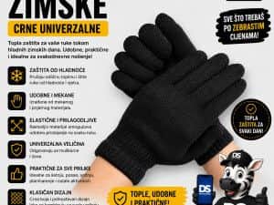 Rukavice zimske crne
