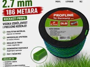 SILK ZA TRIMER 2.7 mm 3LB 186 METARA KOCKA