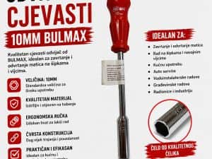 ODVIJAC CJEVASTI 10MM BULMAX