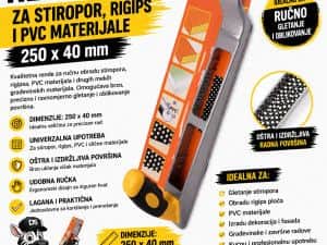 RENDE ZA STIROPOR RIGIPS PVC 250 x 40 mm