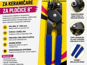 KLIJESTA ZA KERAMICARE ZA PLOCICE 8"