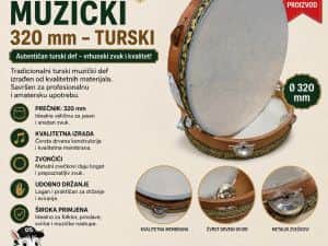 DEF MUZIČKI 320 mm TURSKI