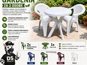 VRTNI SET GARDENIA ZA 2 OSOBE