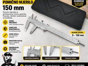 ŠUBLER POMIČNO MJERILO 150 mm