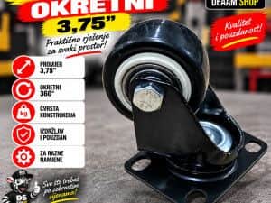 TOCKIC CRNI 3,75 OKRETNI