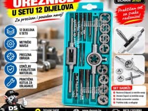 NAREZNICE UREZNICE U SETU 12 DIJELOVA
