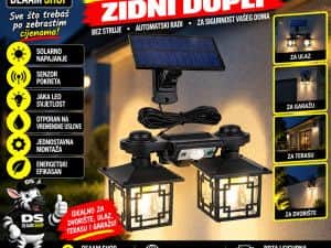 SOLARNI REFLEKTOR ZIDNI DUPLI