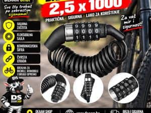 BRAVICA ZA BICIKLO 2,5x1000