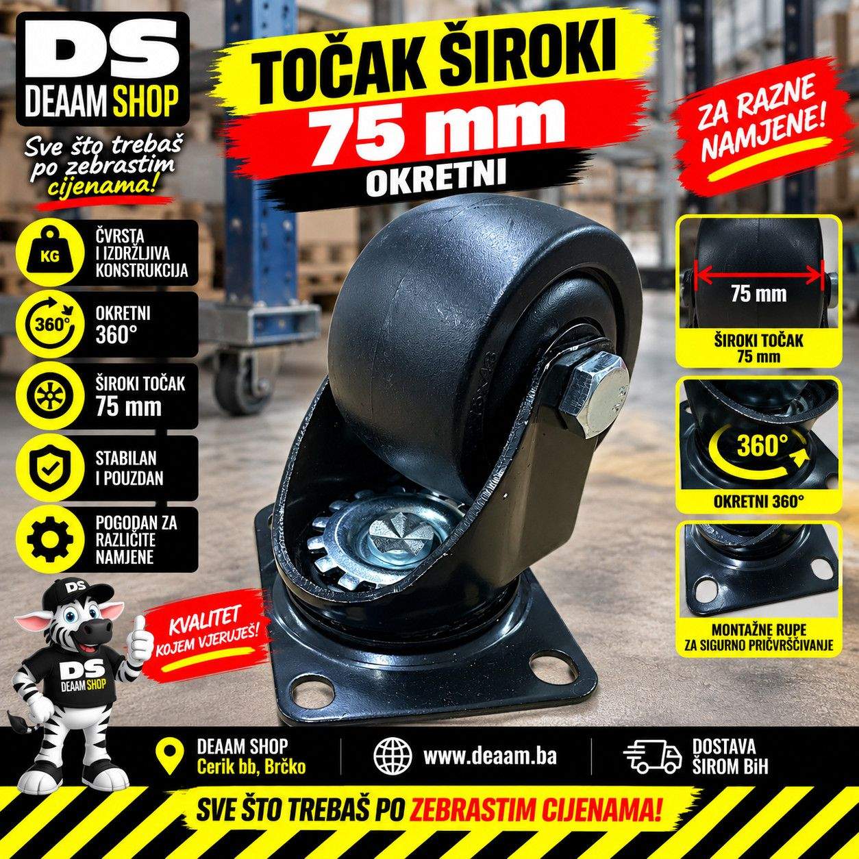 TOCAK SIROKI 75 OKRETNI