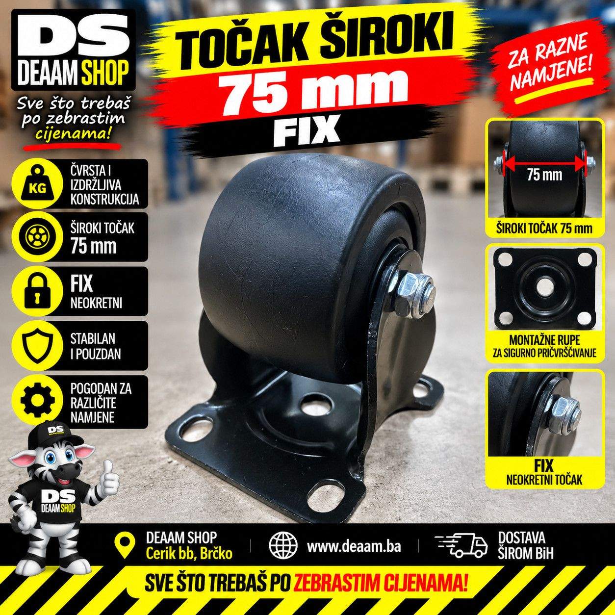 TOCAK SIROKI 75 FIX