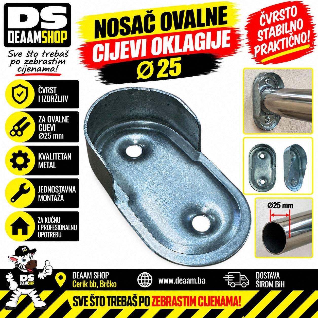 NOSAC OVALNE CIJEVI OKLAGIJE Q25