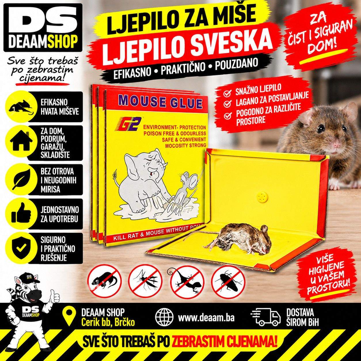 LJEPILO ZA MIŠE GLODARE SVESKA