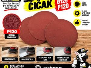 BRUSNI PAPIR CICAK O125 P120