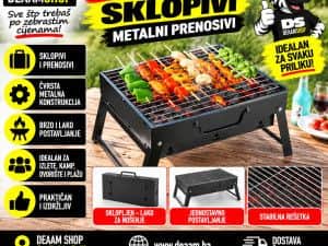 ROŠTILJ SKLOPIVI METALNI PRENOSIVI