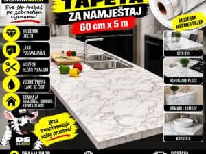 SAMOLJEPLJIVA TAPETA ZA NAMJEŠTAJ 60CM x 5M