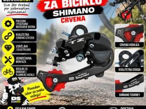 MASINICA ZA BICIKLO SHIMANO CRVENA