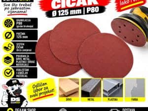 BRUSNI PAPIR CICAK O125 P80