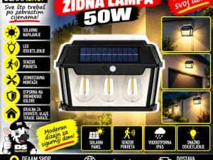 LED SOLARNA ZIDNA LAMPA 50W