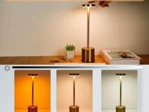 DEAAM - STOLNA LAMPA LED INOX NA TOUCH