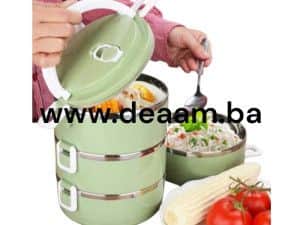 LUNCH BOX KUTIJA ZA HRANU 3 NIVOA 2.1L