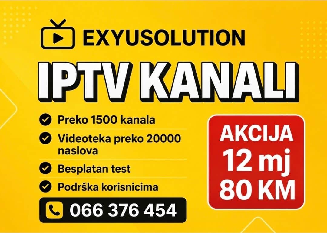 IPTV KANALI 12mj 80km
