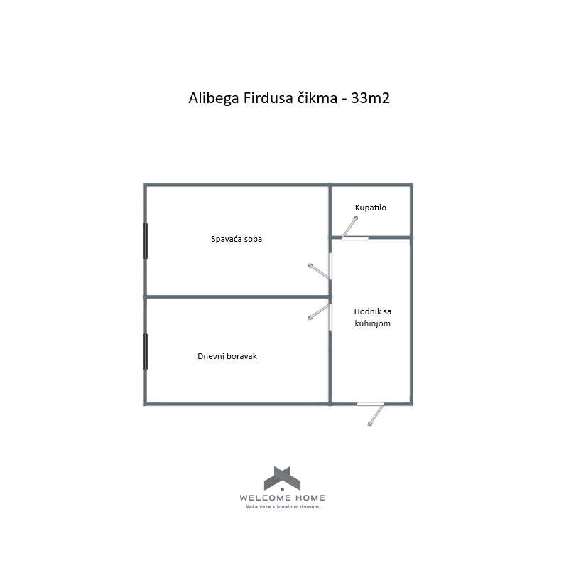 Švrakino - Alibega Firdusa čikma - 33m2