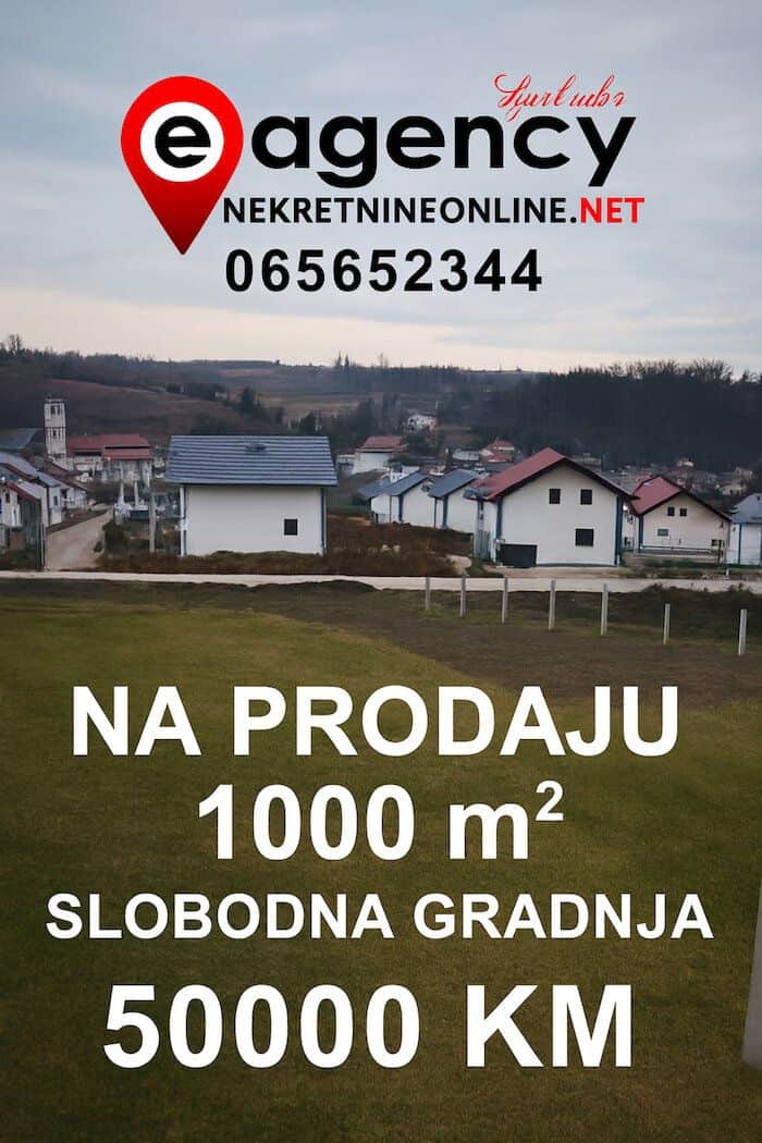 Plac Motike-1000m² za stambeno-poslovnu gradnju iznad Delfina svadbenog salona