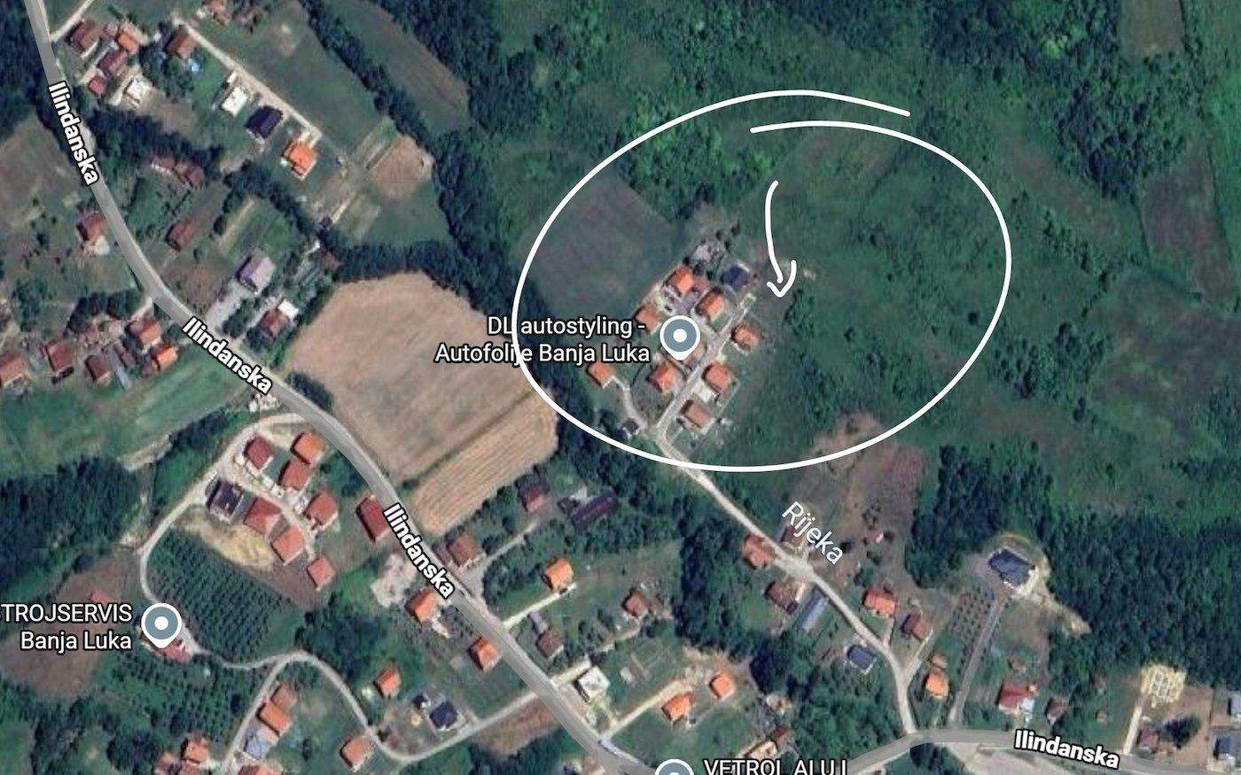 Građevinska parcela Motike – Banja Luka | 404 m² | 10.000 € | Stambeno zemljište