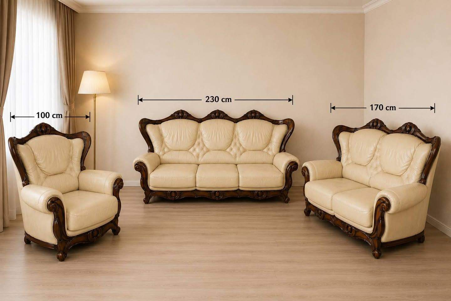Luksuzna italijanska kožna garnitura Deluca Interiors Majestic, Origgi Salotti
